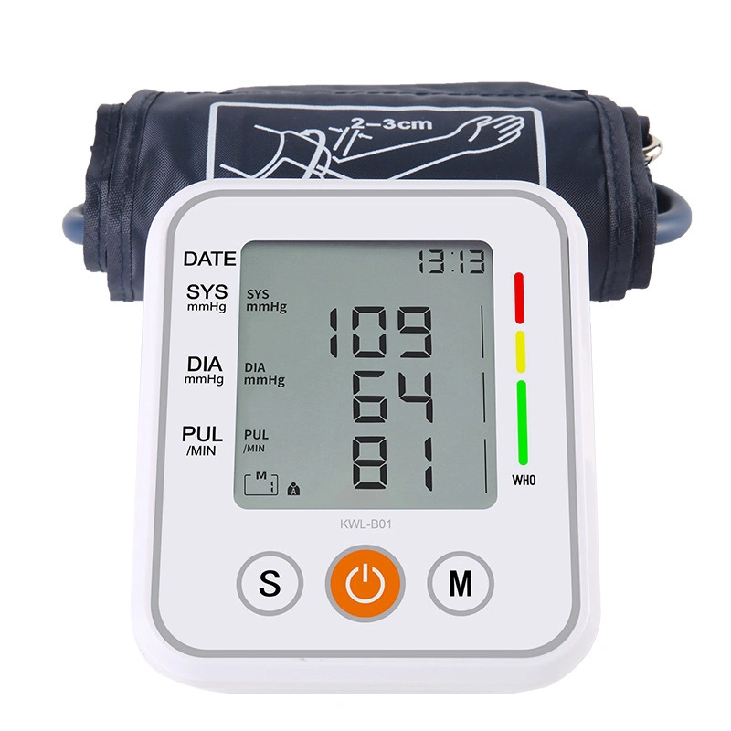 Tensiómetro ISO aprobado CE Bp Esfigmomanómetro Digital Máquina de monitores de presión Tensiómetro de brazo superior