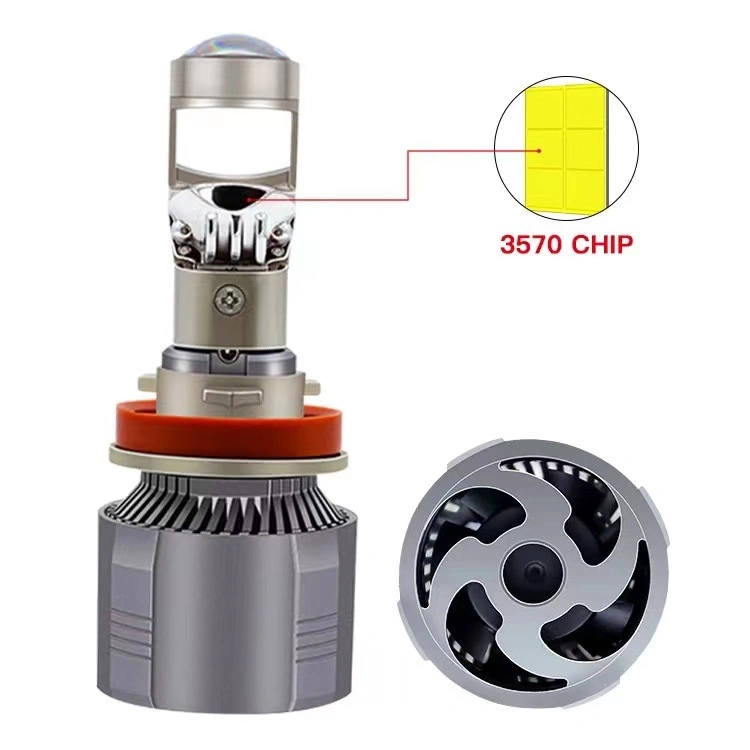 10% off 9005 9006 H8 H11 3570 Chip Projector Mini Laser Lens LED Headlight