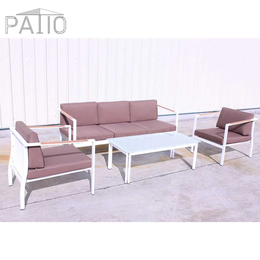 Nordic New Living Room Garden Aluminum Furniture Casual Outdoor Combinable Sofa