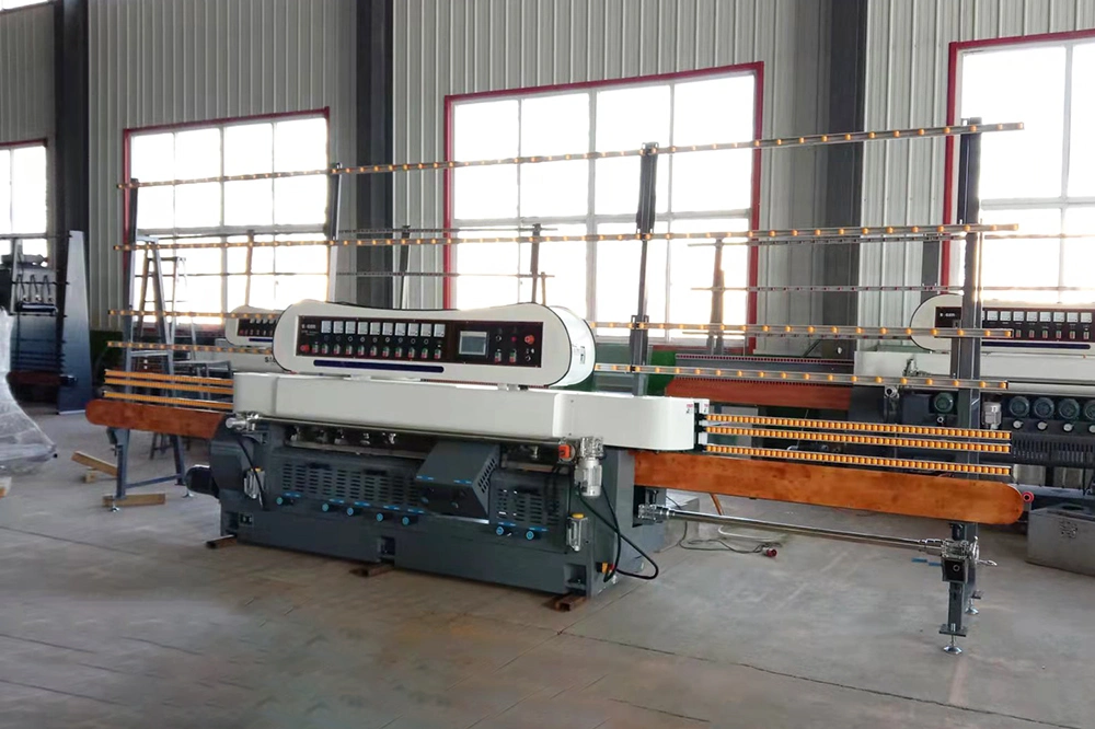 Good Price 9 Spindles Beveling Edge Equipment CE Professional Efficient Glass Edge Beveling Polishing Machine