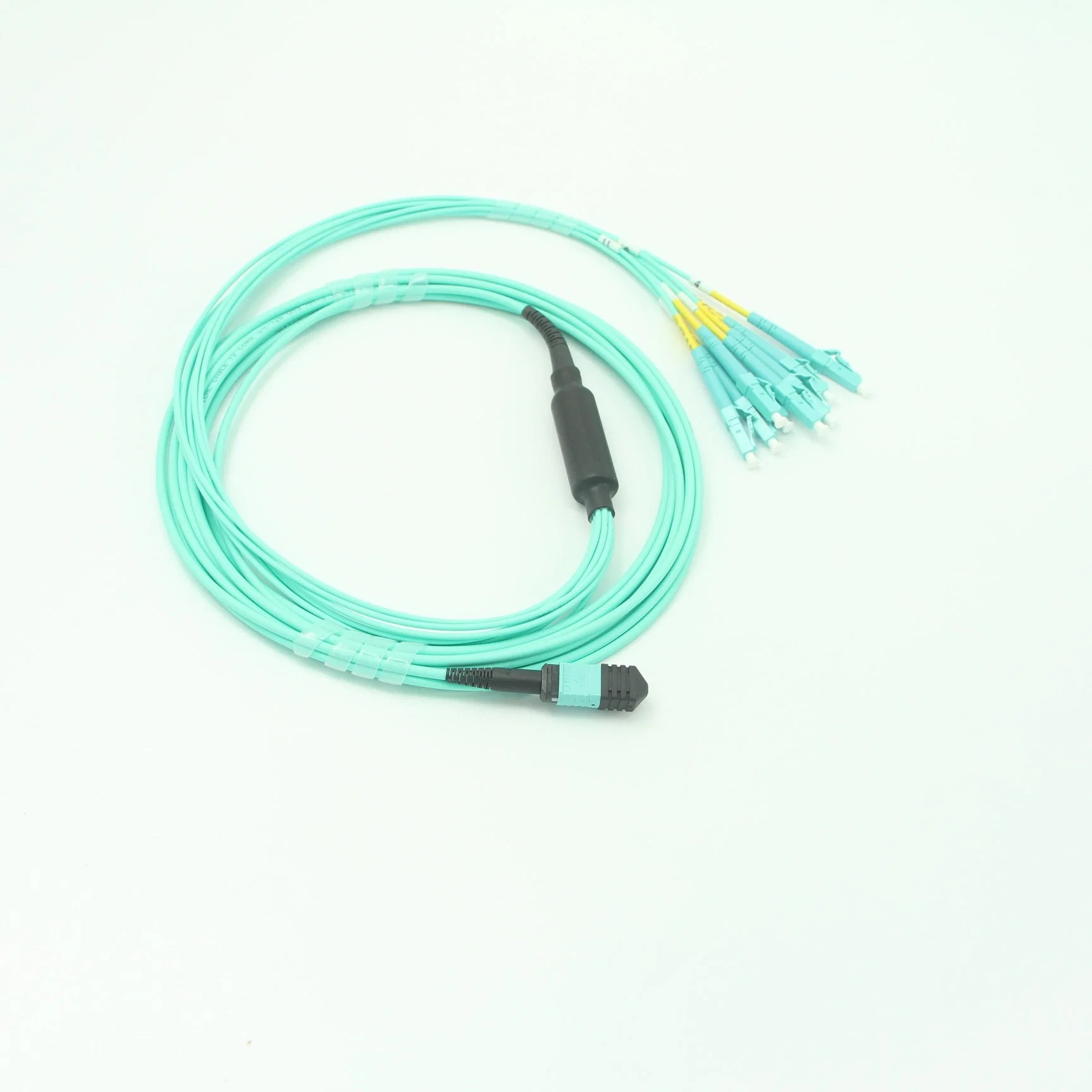 MPO (Female) -LC 24core Om3-150 Aqua Fiber Optic Jumpers