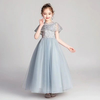 Yc16 Mädchen Geburtstag Prinzessin Kleid Blume Mädchen Brautkleid Flauschig Kleines Mädchen Abendkleid