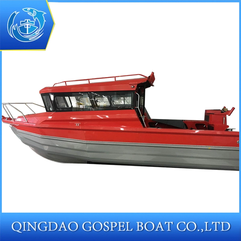 Luxury Aluminum Speed Boat with Cabin for Patrol Using