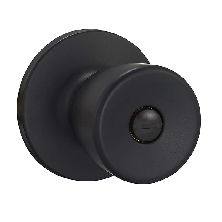 Matte Black Classic Entry Door Knob for Exterior Doors