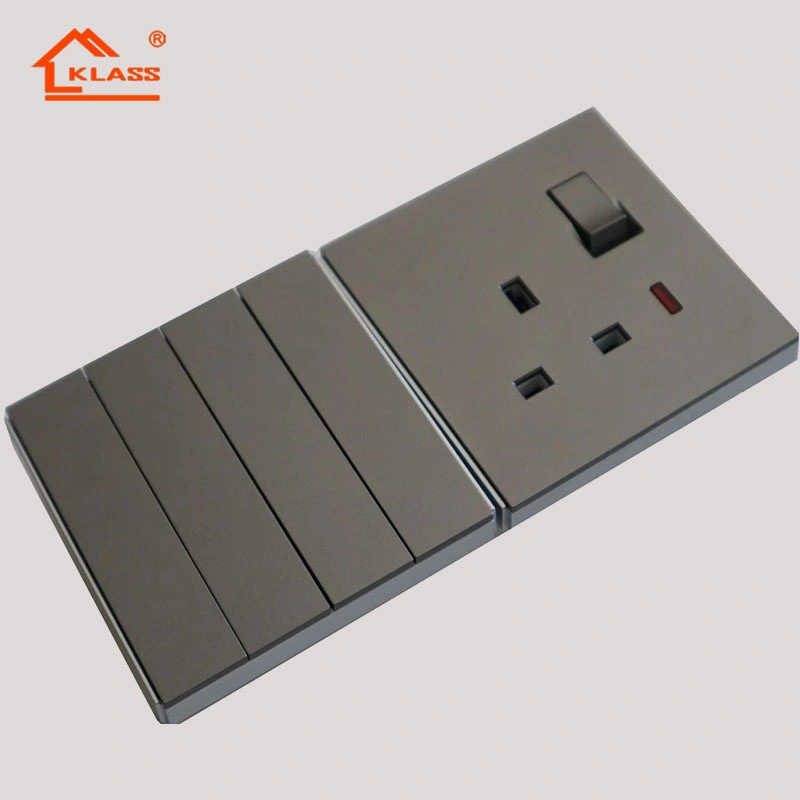 Electrical Light Power System 13A Single Switch Socket Use for Hotel Home Design