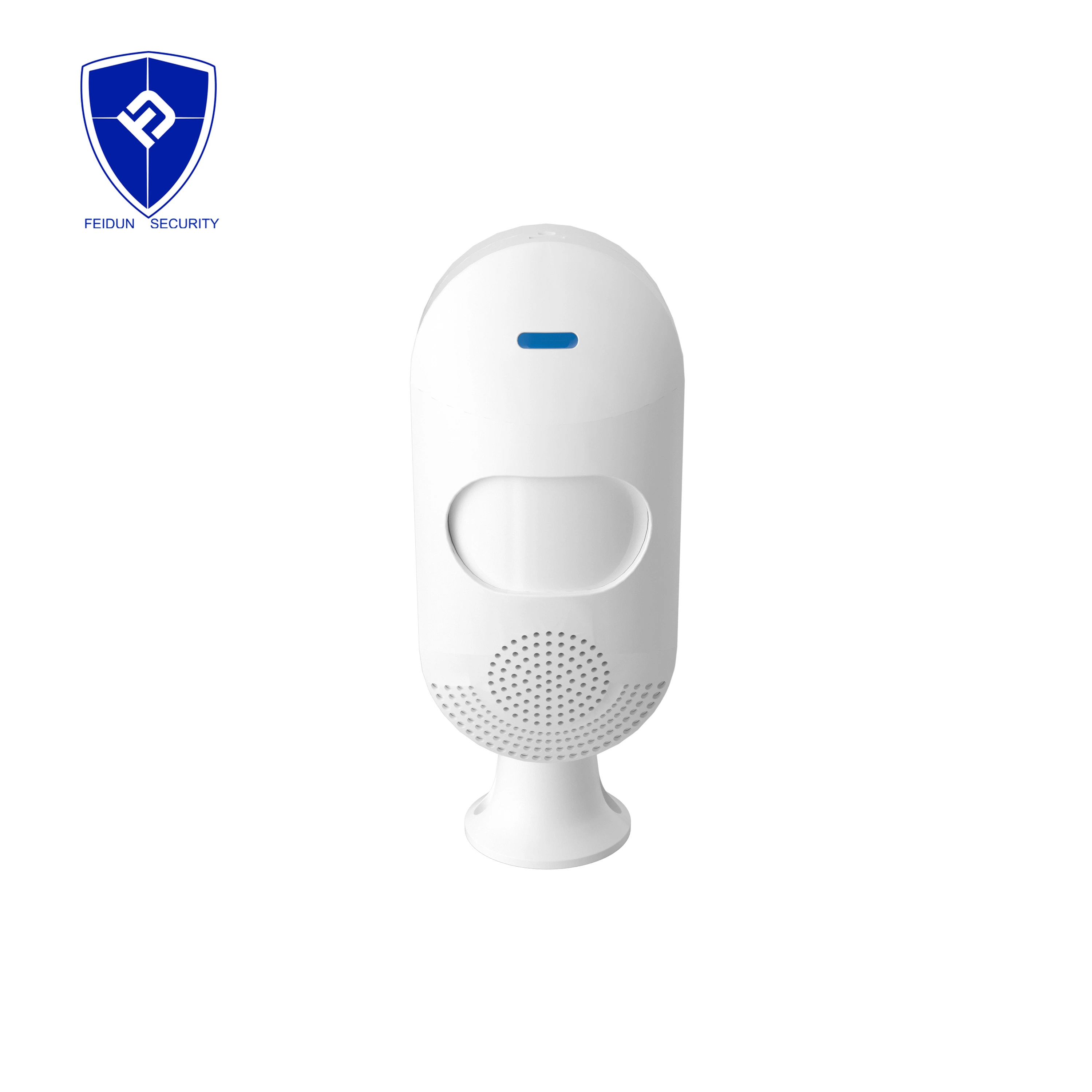 أبيض اللون البطارية نوع C Motion Sound Alarm Home Burglar نظام إنذار الأمان