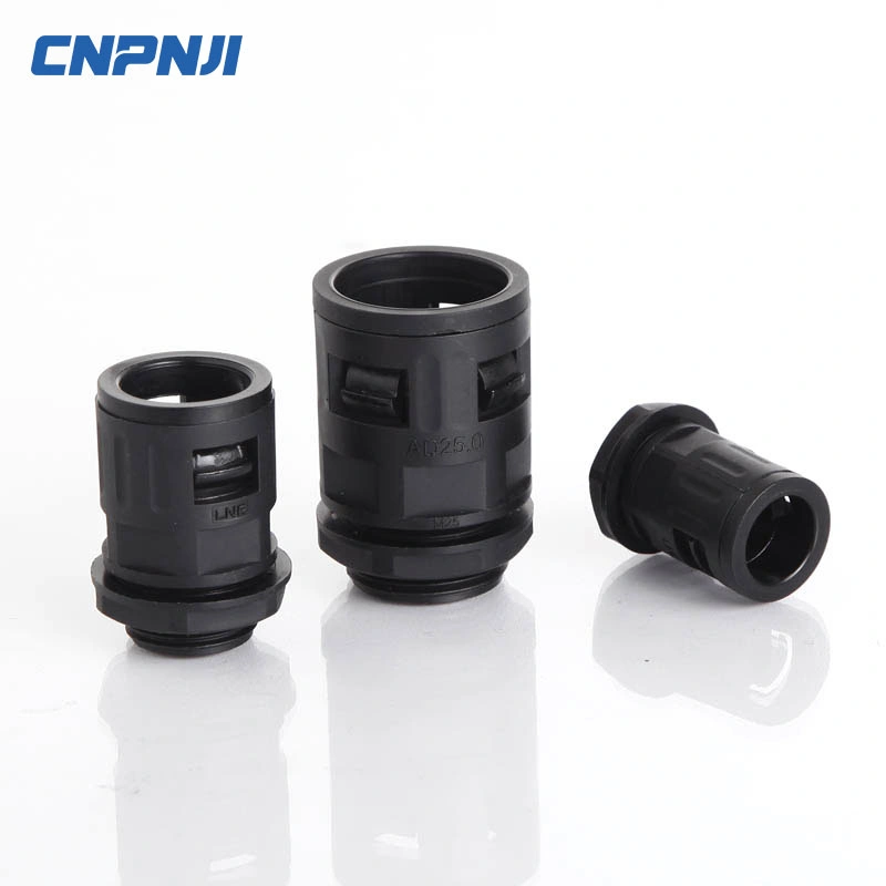 Cnpnji Quick Plug Elbow Straight Cable Gland Flexible Corrugated Conduit Connector M12-M63