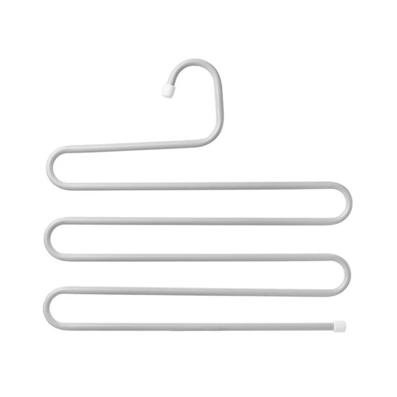 S-Type Multi-Purpose Closet Hangers for Hanging Jeans, Trouser, Scarf Storage Metal Rack