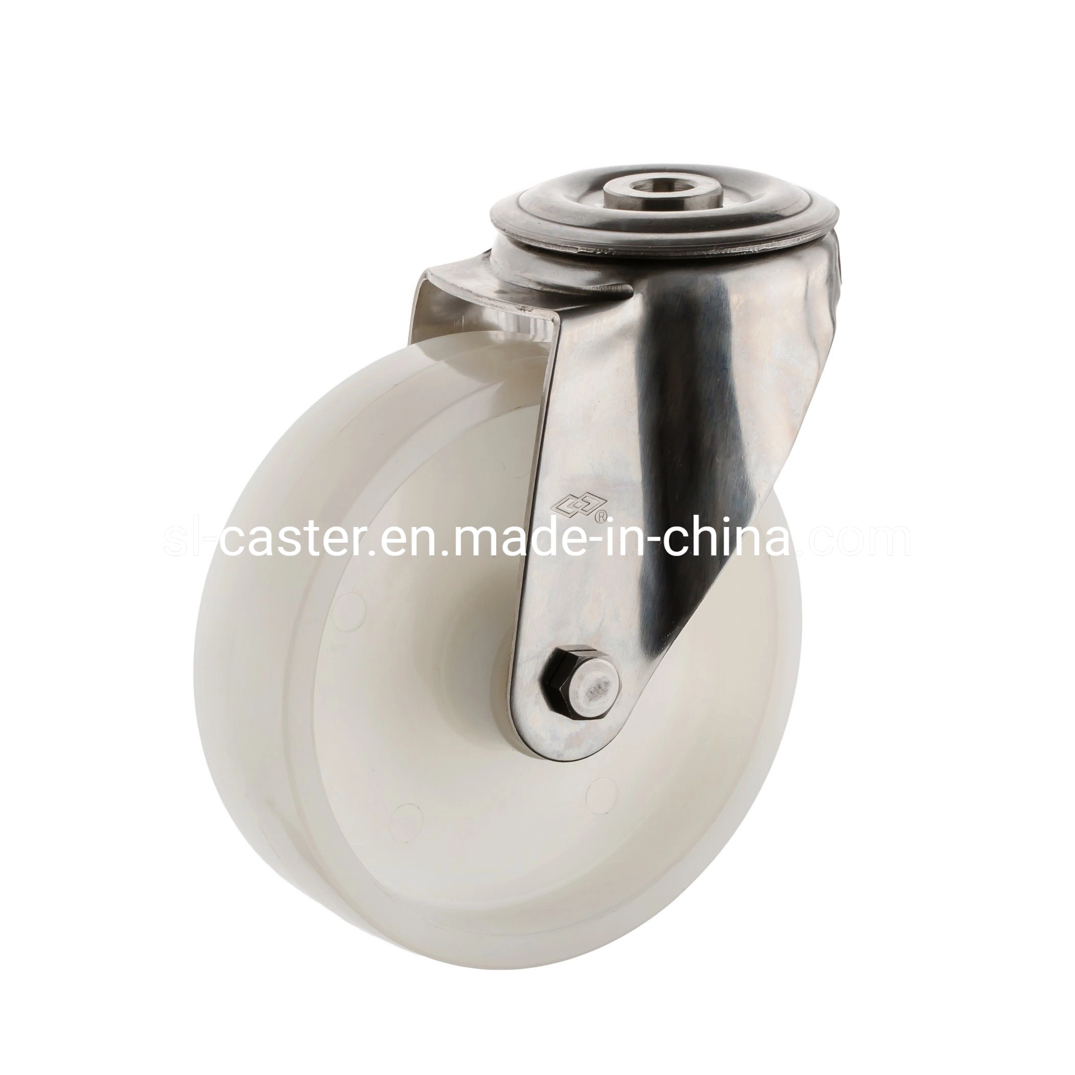 4 Inch 100mm White Nylon Swivel Stainless Steel 304 Castor