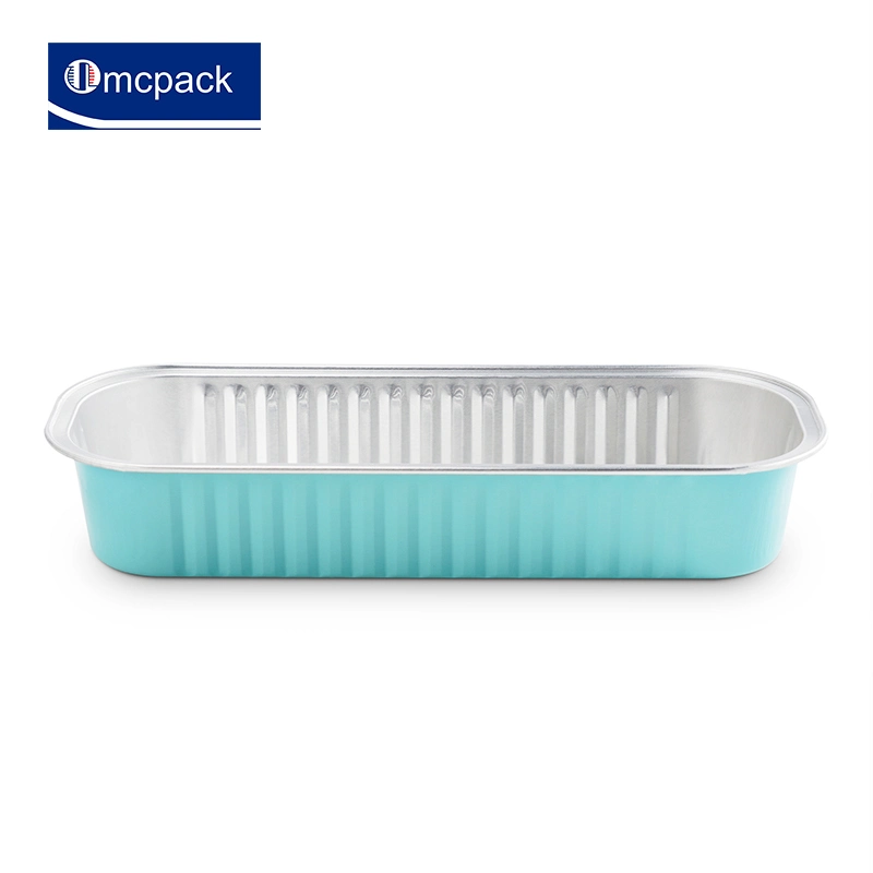 Food Safety Disposable Aluminum Foil Baking Cake Pie Pan Kitchenware Food Packaging Fast Food Container with Lids