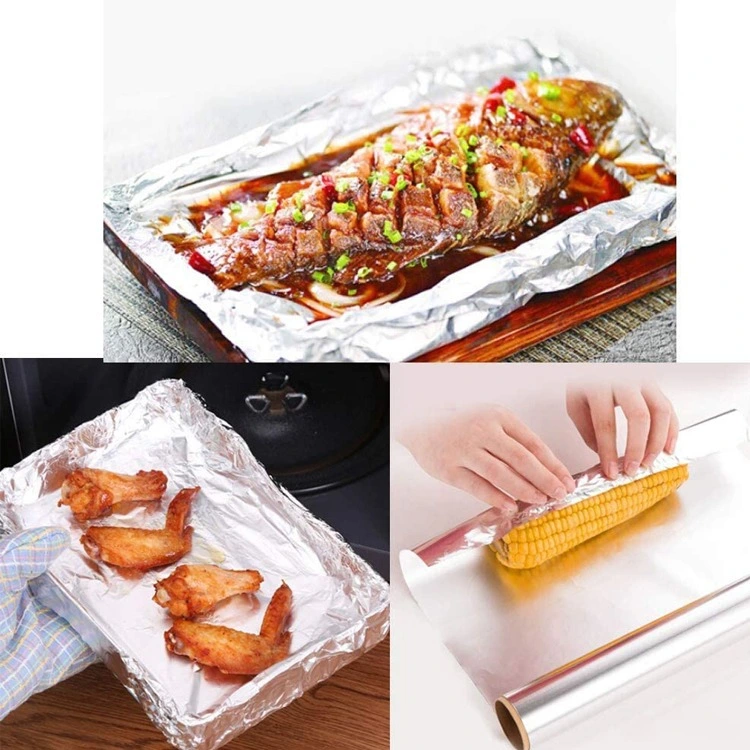 0.018mm Aluminium Foil Health Wrap for Chicken Food Packaging 1235 8011 Aluminum Foil Tape X2000 Cooking with Aluminum Foil Toxic Aluminum Foil Oven Safe