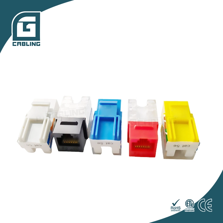 Gcabling Communication Ethernet Keystone Jack Module Cat. 6A 750time for RJ45 Soscket Keystone Jack Modular Connector Jack