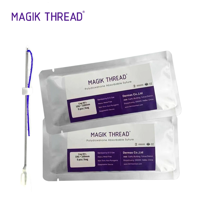 Magik Thread Screw Cog 3D Pdo Pcl Face Lifting Thread Sharp Needle Wires Pdo for Estheticians