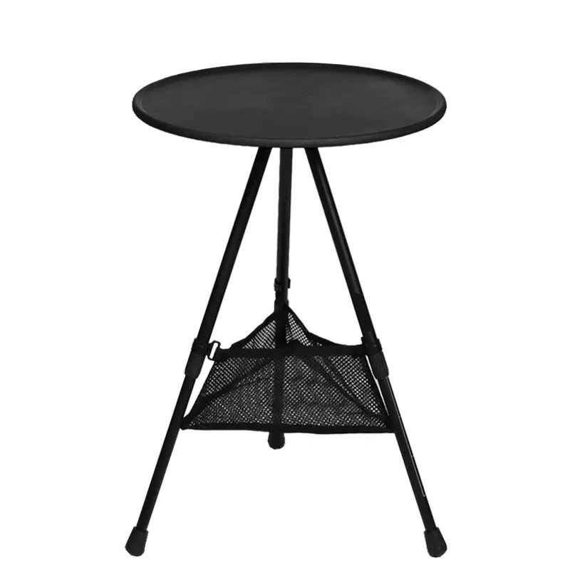 Outdoor Triangle Bracket Disk Tables Lifting Portable Picnic Aluminum Round Table