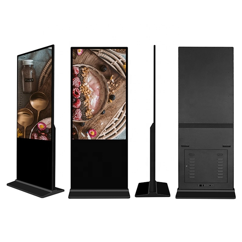 65 Inch 4K Touch Screen LCD Digital Signage Indoor Floor Standing Advertising Screen Display