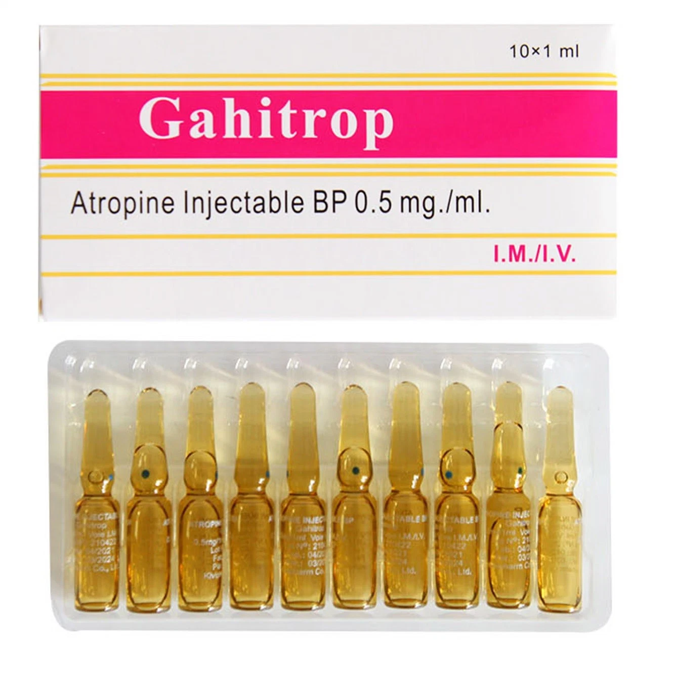 Atropine injection médecine pharmaceutique