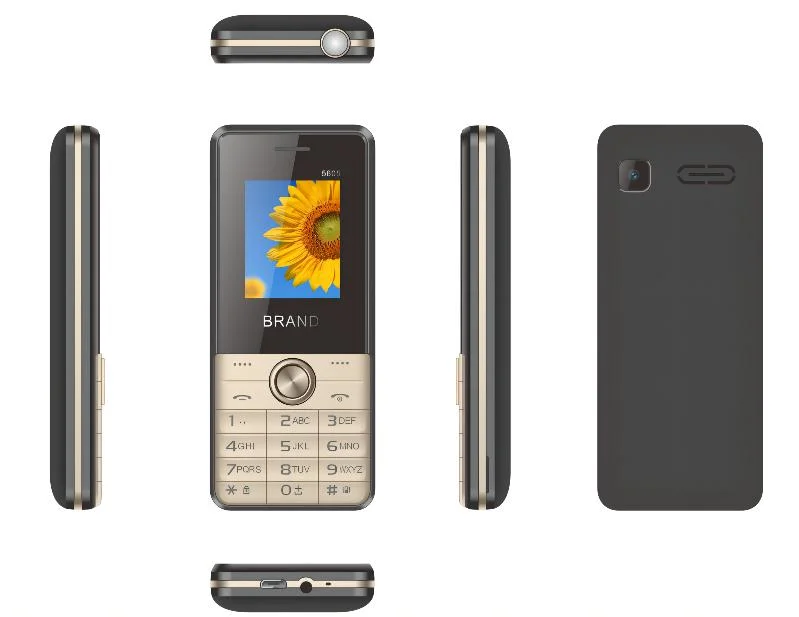 Color Optional 2g Bar Feature Phone with Flash Light and Large Battery Capacity Suitable for The Elderly People