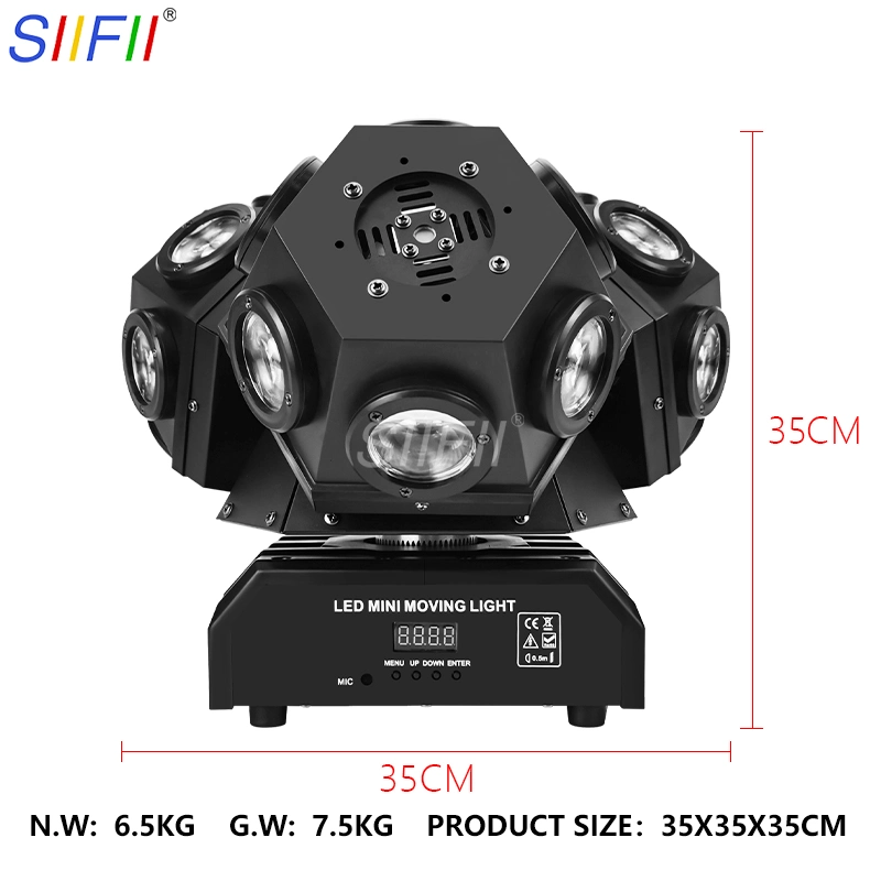 New Stage Lighting Equipment Party 18X10W 3 Heads RGB Laser Moving Head LED Disco Lights