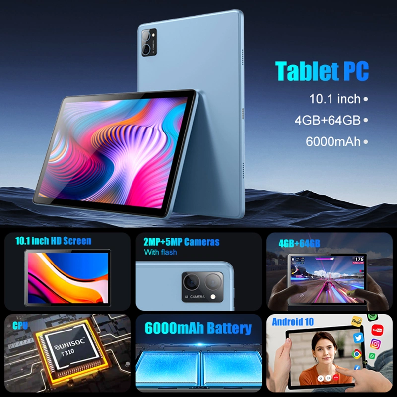 Tablet Notebook LTE 4G Educational Android Student Business Office Gaming 10,1 Zoll kapazitiver Touchscreen Smart Tablet PC