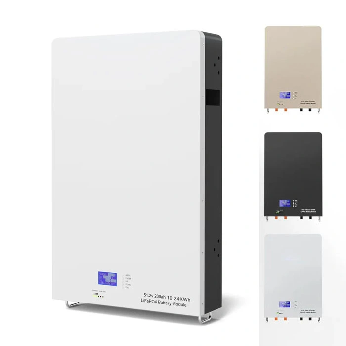 5kwh 10kwh Batterie murale Power Wall Solar Home 48V 100ah 200ah Stockage d'énergie domestique monté sur mur LiFePO4 Pack de batterie