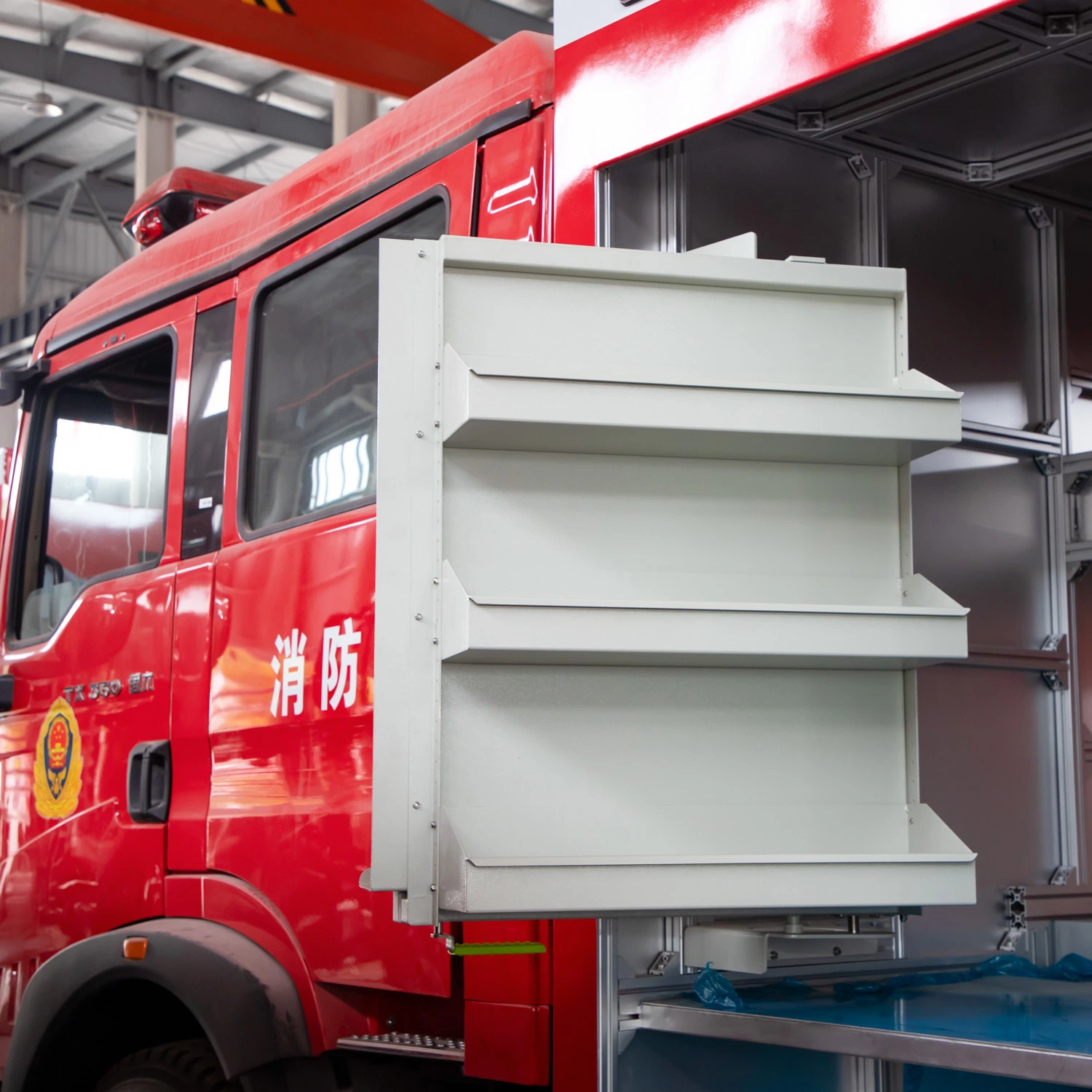 Forest Fire Water Truck Engine Accessories Fire Truck Aluminum Shutter Door