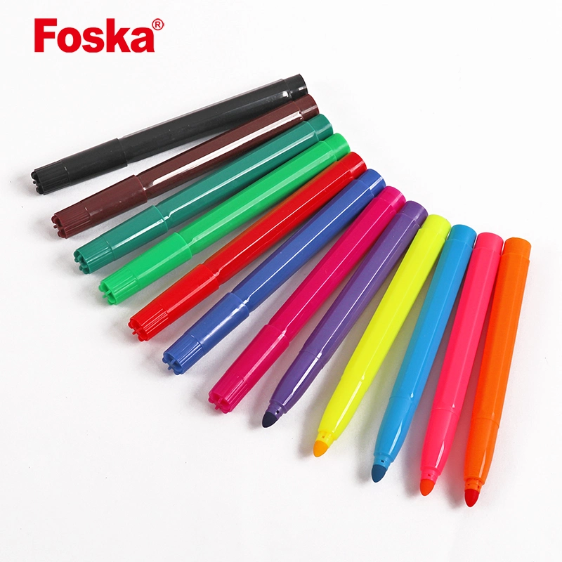 Foska School Student plastique stylo de couleur de l'eau Jumbo