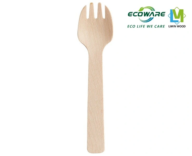 Disposable Wooden Canned Customized Logo Packaging Accept Biodegradable Spork