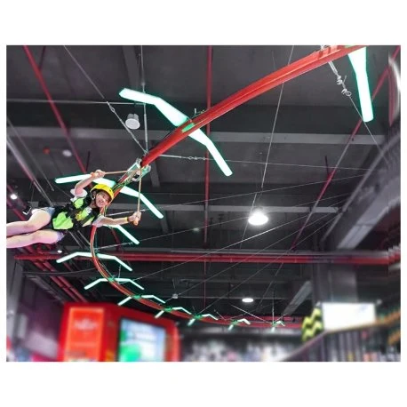 Indoor High Rope Course Zip Line Rollglider Adventure Amusement Park Sky Rider/ Air Coaster