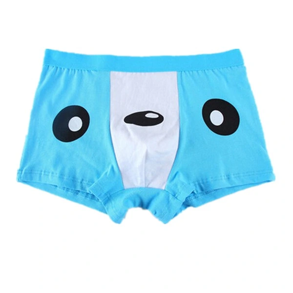 Os meninos Boxer Azul Shorts Briefs com impressão em serigrafia