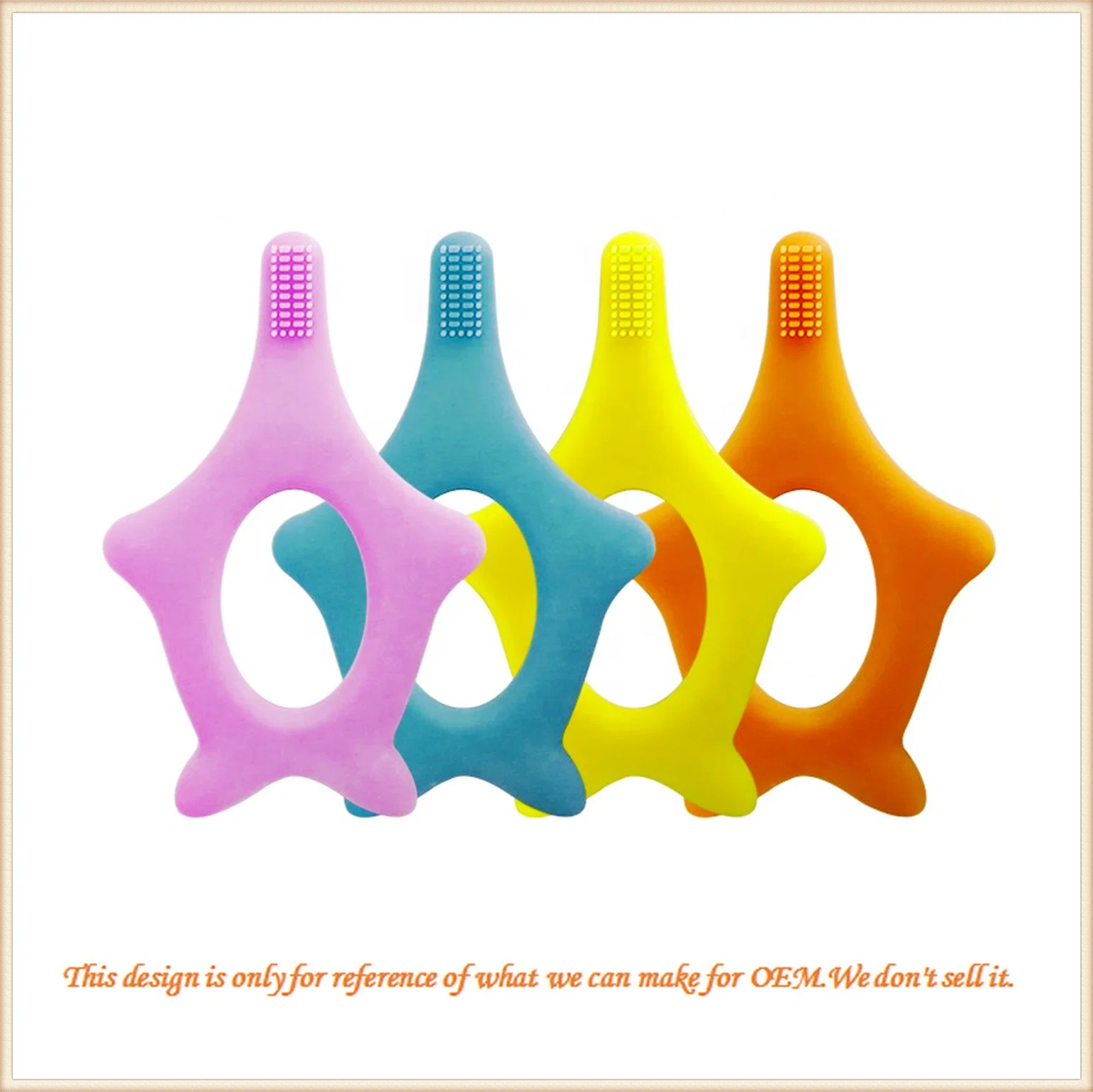Food Grade Silicone Baby Products Teething Toys Brush