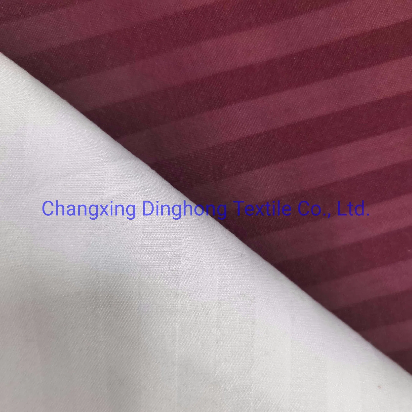 Bed Linens Stripe Embossed Fabric Textile for Home and Hotel