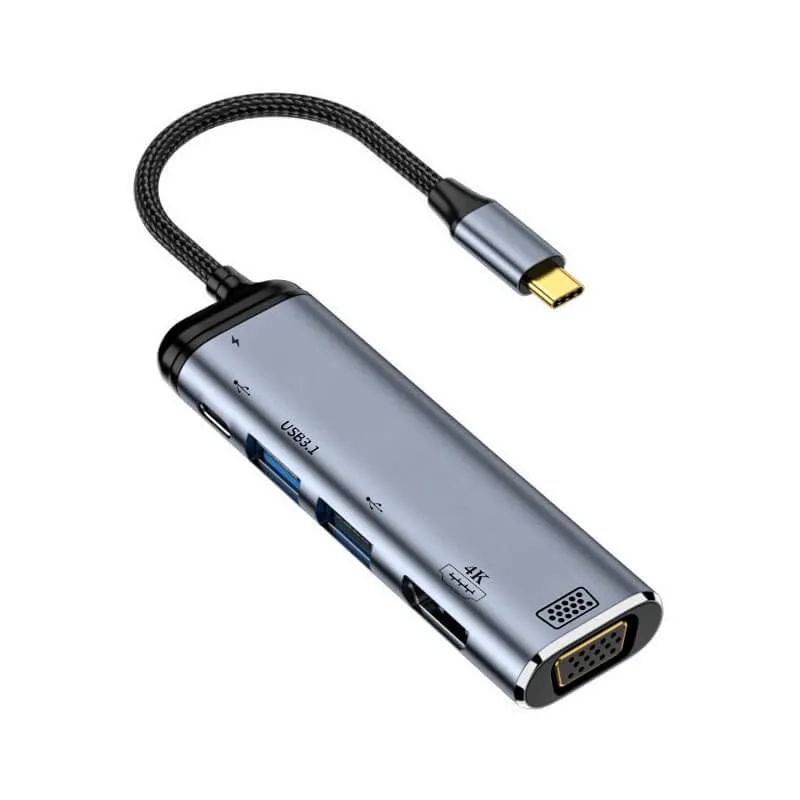 Erweitern Sie die Multimedia-Erfahrung Ihres Macbooks mit USB-Hub Typ C Pd Wiederaufladbar