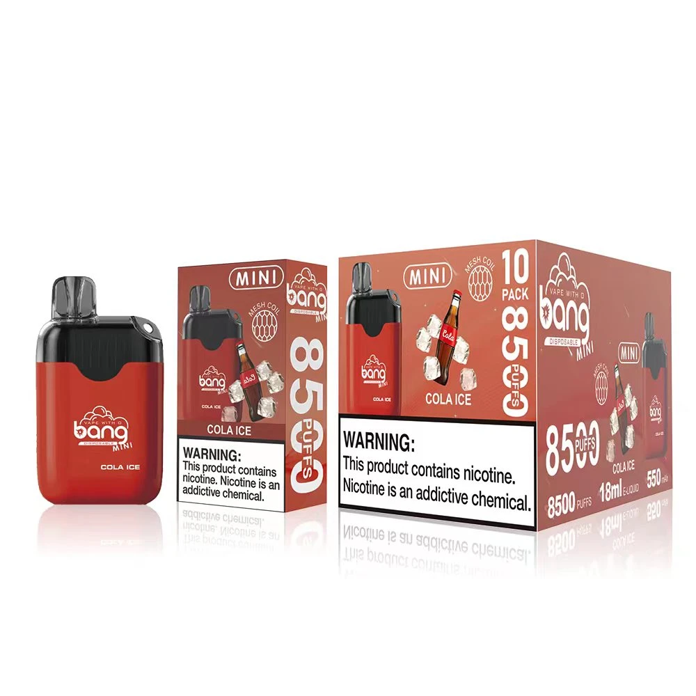 Nuevo vendedor Bang desechables Mini Lápiz Vape 8500 Puff Distribuidores cigarrillo E