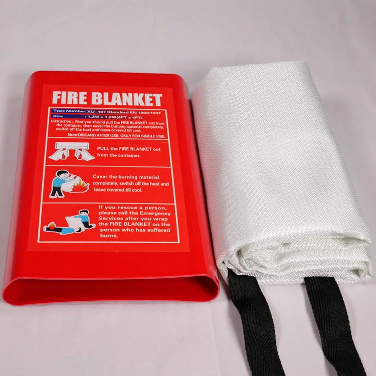 China Manufacture Free Sample Emergency 100% Fiberglass Fireproof Fire Blanket