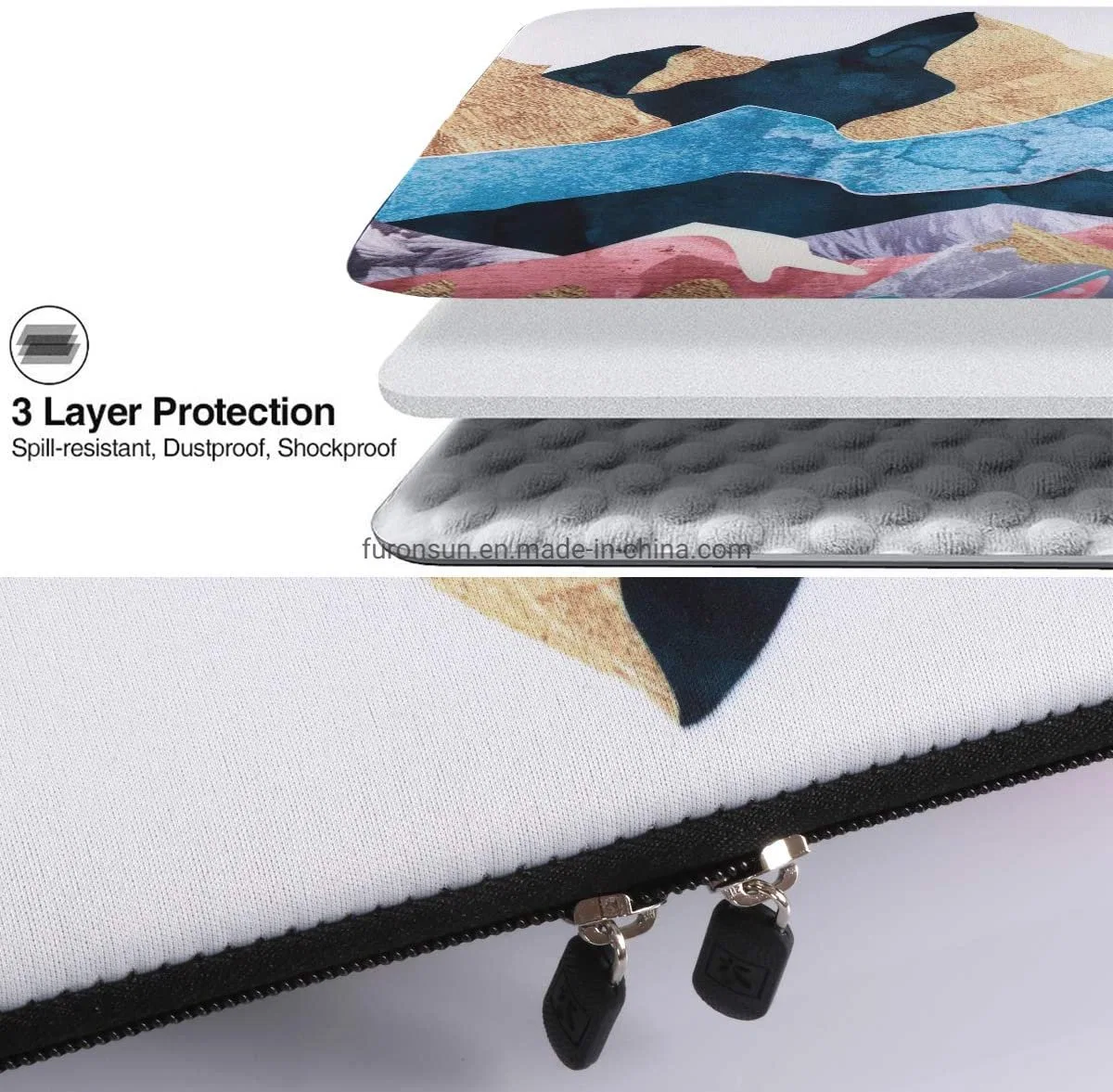 Neoprene Print Protective Computer Laptop Sleeve for MacBook