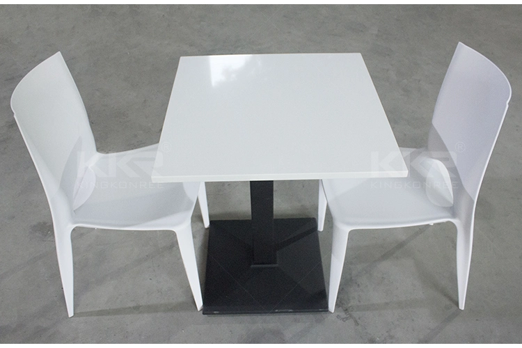 Custom Square Solid Surface Dining Room Furniture Table