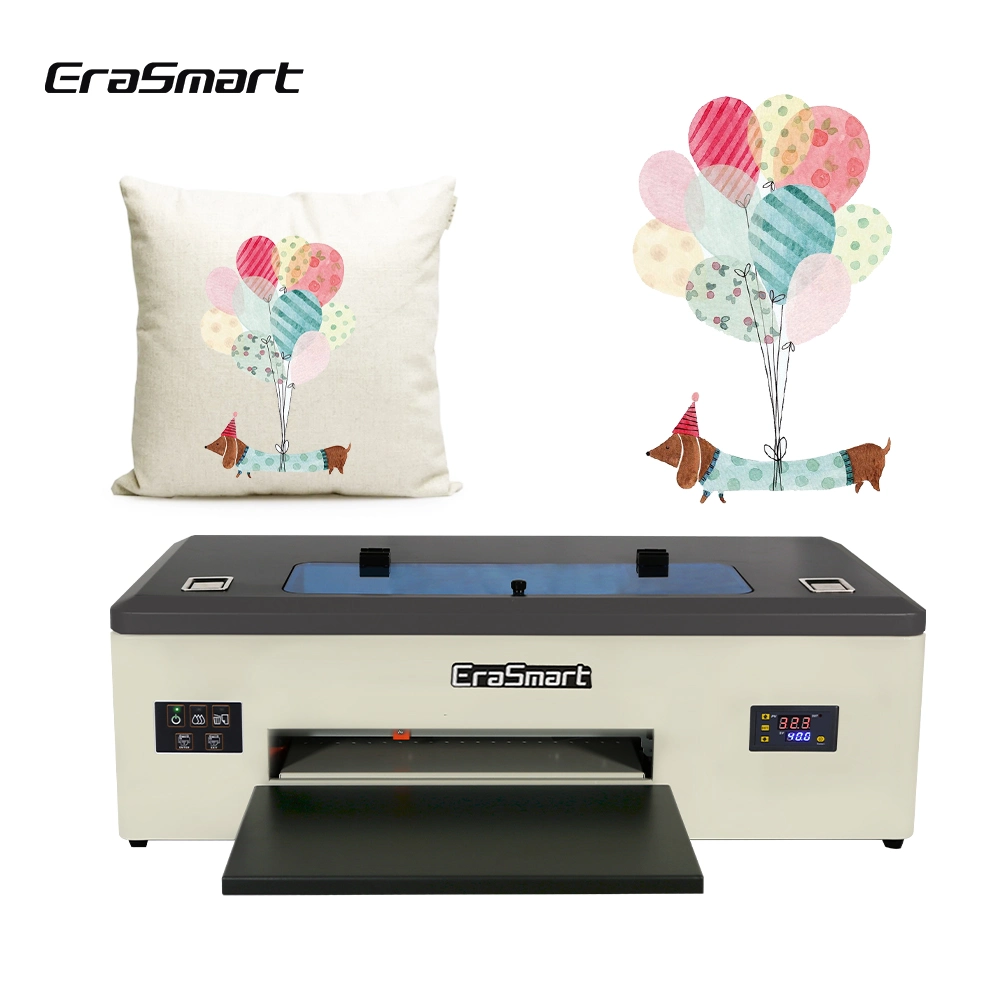 Erasmart 30cm A3 impressora Dtf 1390 L1800 Dx5 Digital da cabeça impressora jato de tinta T Shirt máquina de impressão para Pequenas Empresas ideia 2023