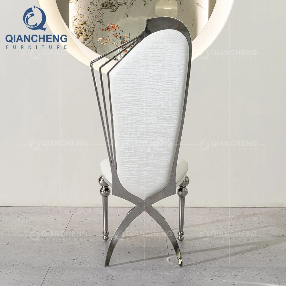 Latest Design Gold Stainless Steel Dining Room Hotel Furniture Wedding Chair