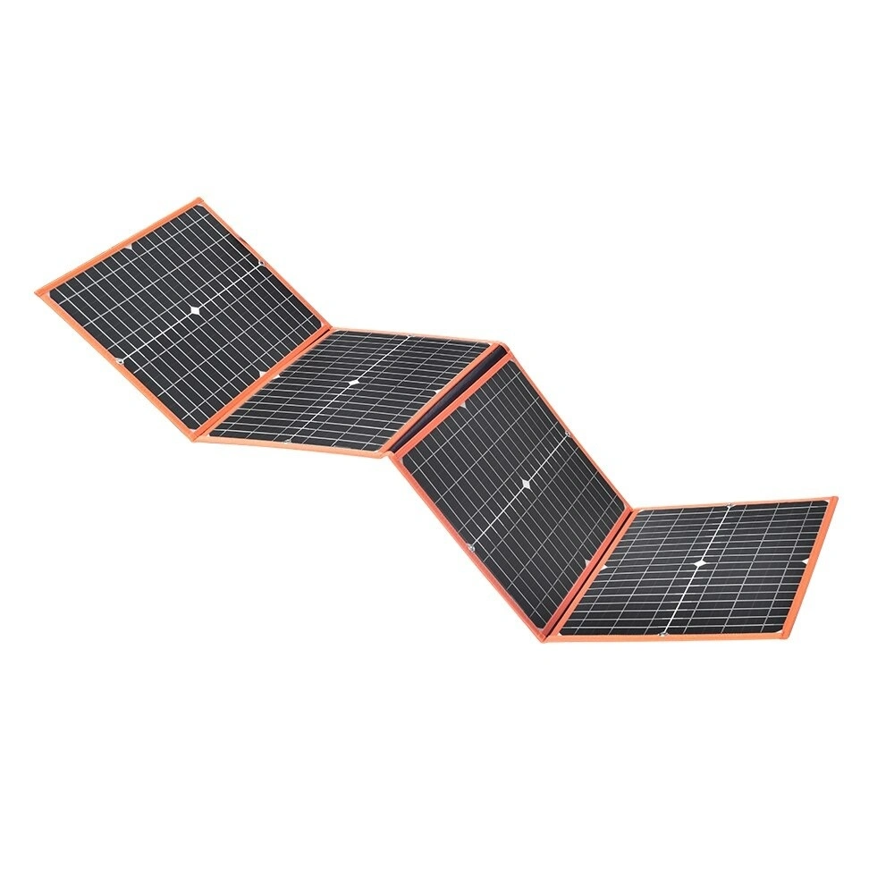 Solarparts 80W 18V Portable Solar Panel Charger 12V System Kit Hightweight Battery with Connector for RV Boat Cabin Tent Car