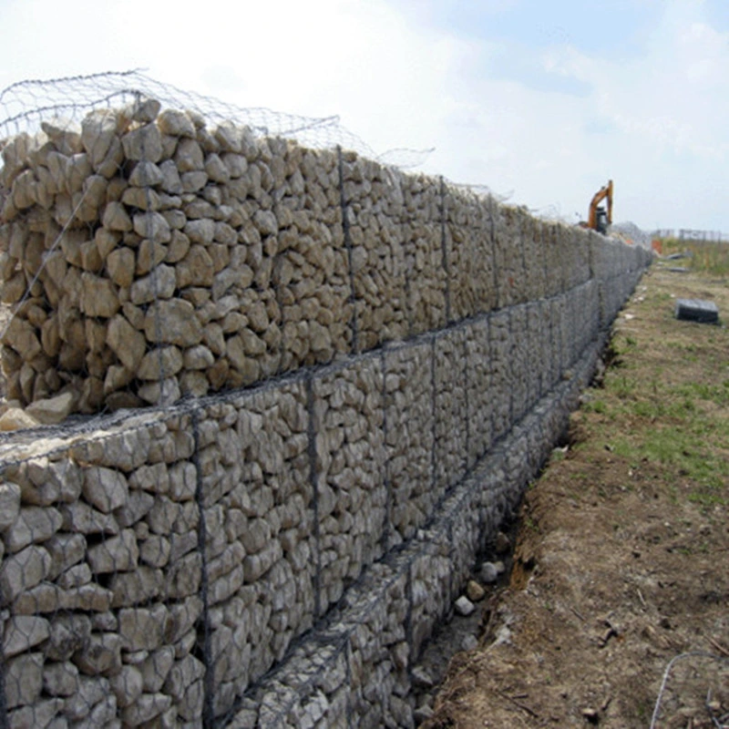 Weavon Galvanized Gabion Basket for Retaining Wall Project