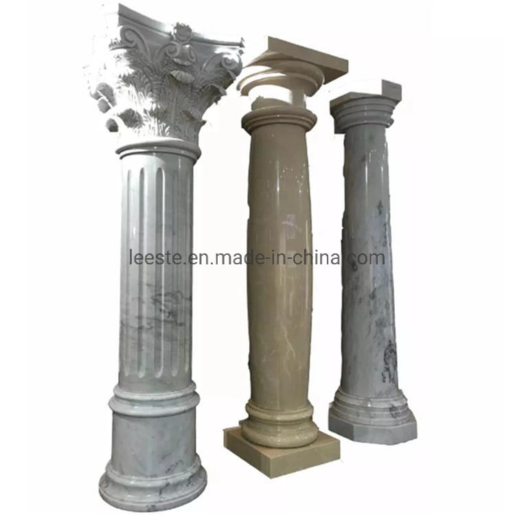 Personalizar la decoración de piedra de mármol y el pilar de la columna romana