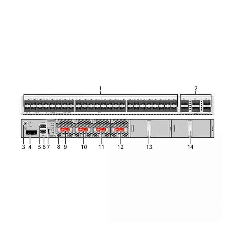 S6730-H48X6c S6730-H Serie 48 X 10 Ge SFP+, 6 X 40/100 Ge QSFP Port Netzwerk-Switch