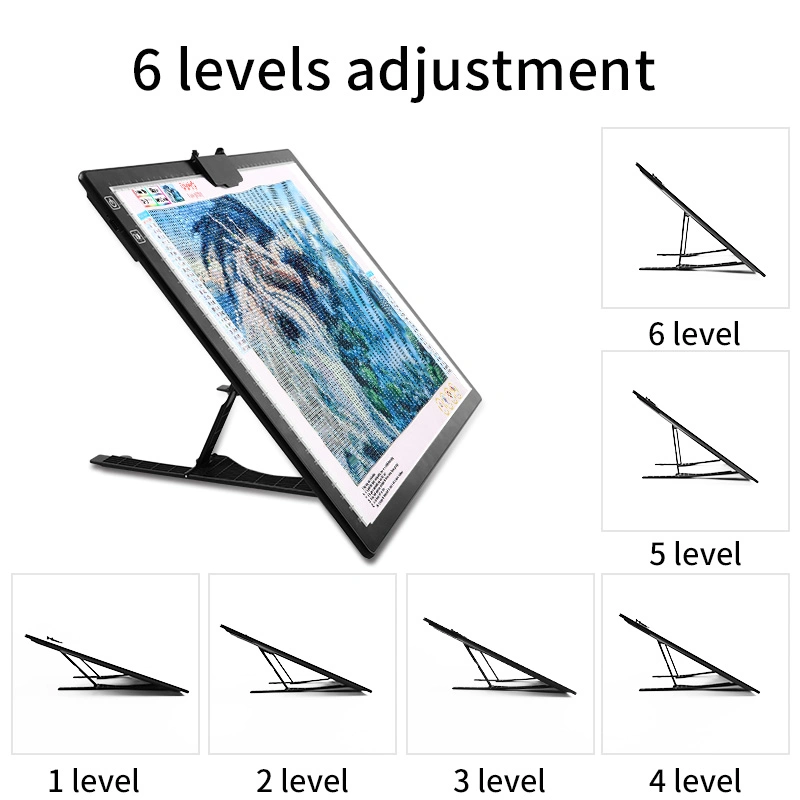 Battery A2, A3, A4, LED Tracing Light Board LED Light Pad with Stand