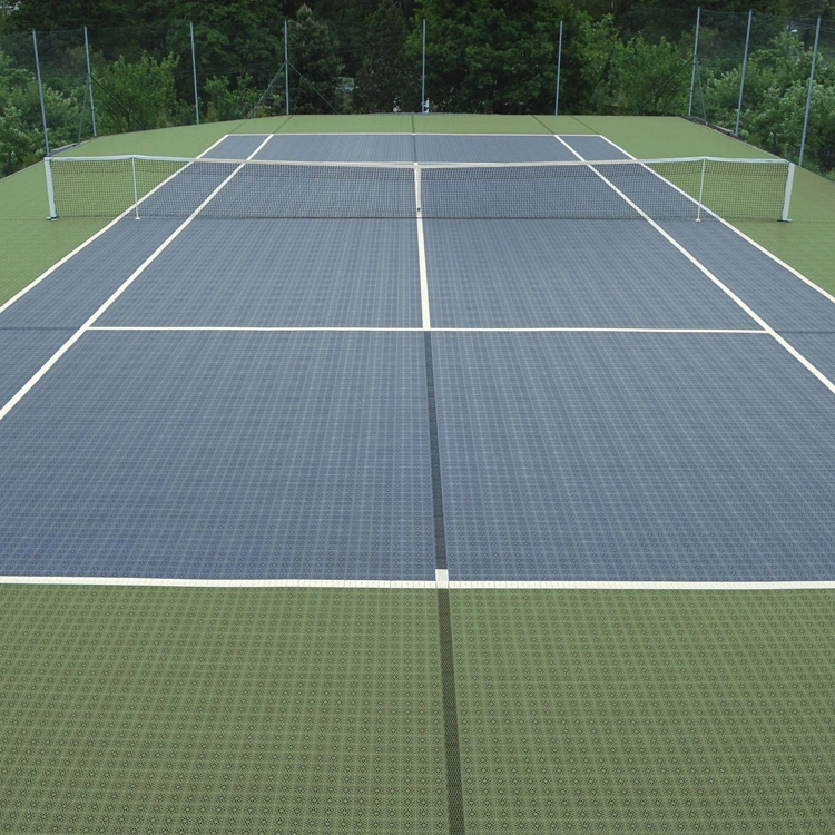 Cancha de tenis de alto rendimiento de las superficies de piso Deportes al aire libre Material para instalaciones deportivas públicas