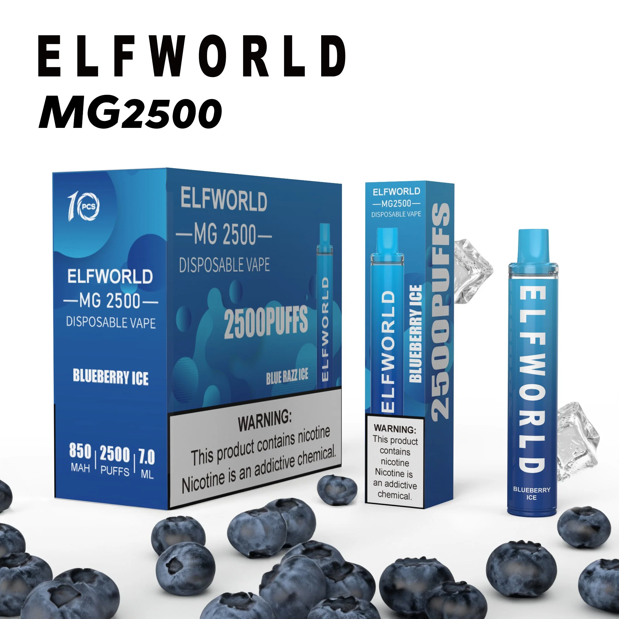 2023 новейших популярных паров Elfworld пера никотина одноразовые Vape перья 600 МГ 2500 De 6000 PE10000 Trans 7500 Trans PRO9500 ледяной король8500 I15 PRO 120000 Puffs