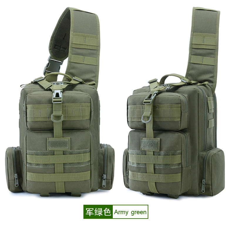 Outdoor Single Shoulder Camouflage Sports Leisure Travel Cycling Fishing Camping Tactical Military Police Army Style Backpack Bag (CY5869)