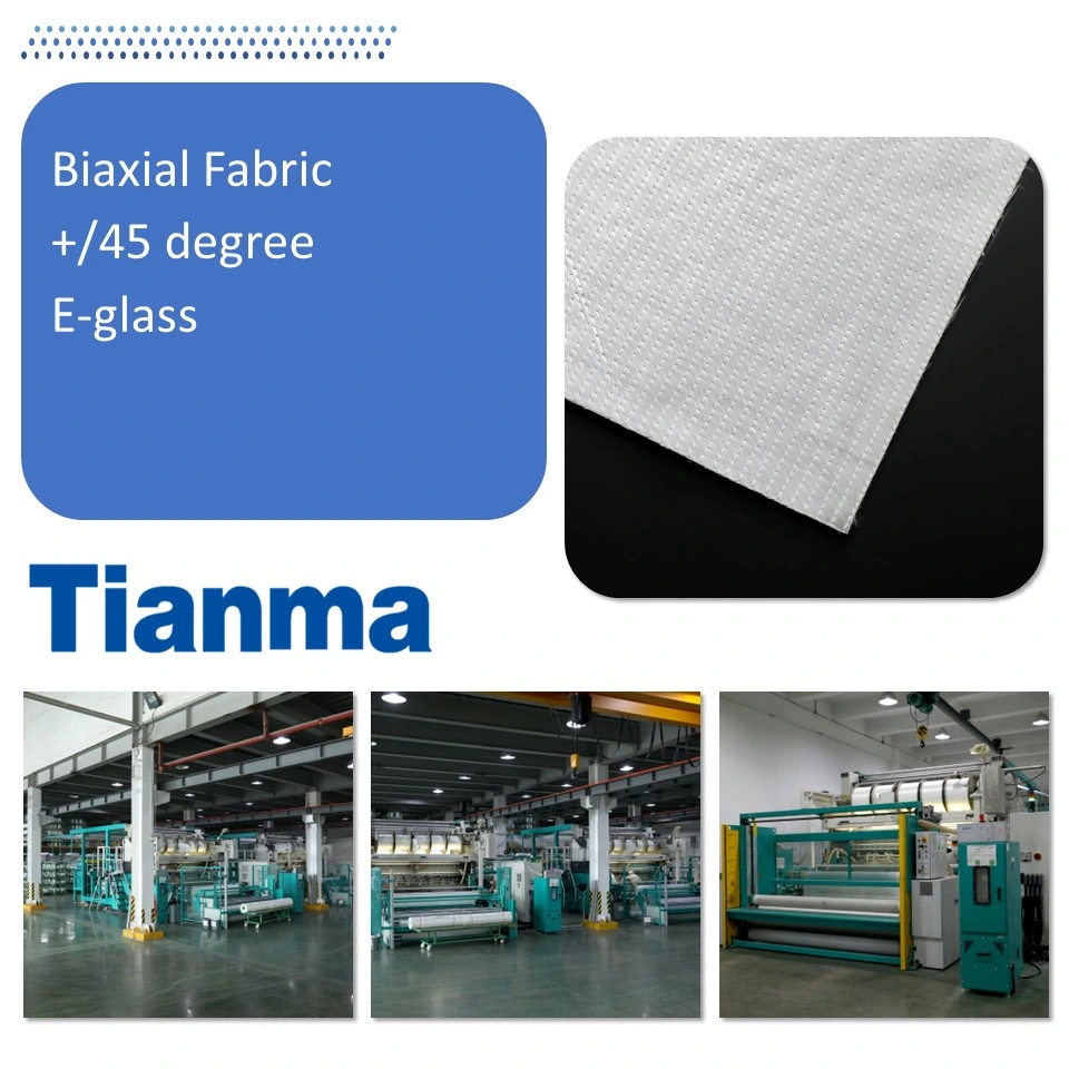 Tissus biaxiaux en fibre de verre en divers poids à +/-45 degrés