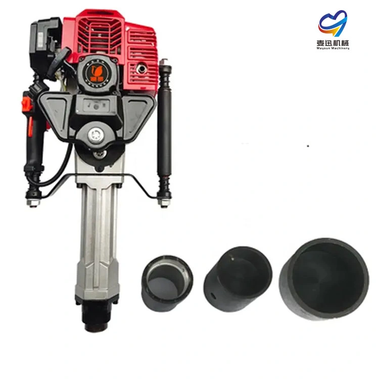 2023 New Hot Sale 55 mm 75 mm 100 mm 150 mm Pile Driver Handheld Gasoline Powered Pile Driver