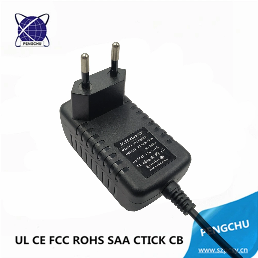 Class 2 12V 1A AC DC Switching Power Adaptor 12W Power Supply