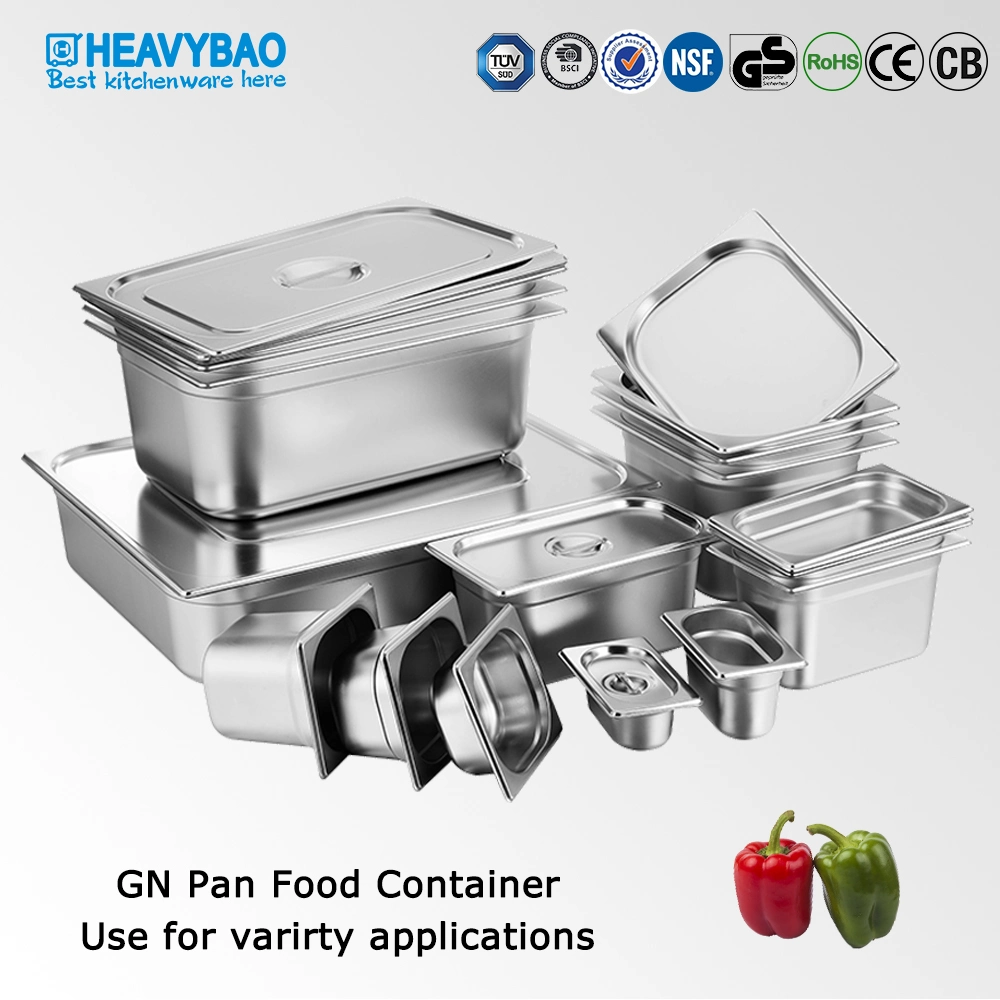 Heavybai High Standard GN Пан контейнер для продуктов питания для коммерческой кухни